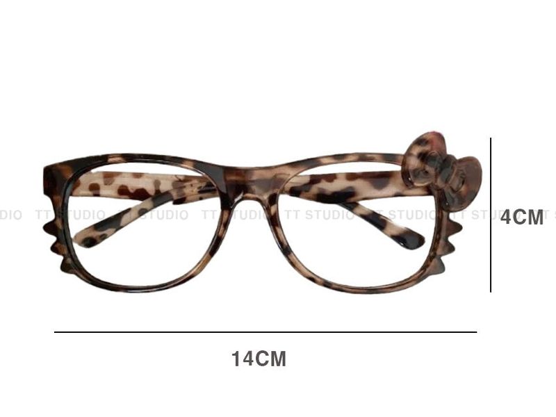 Kitty leopard glasses