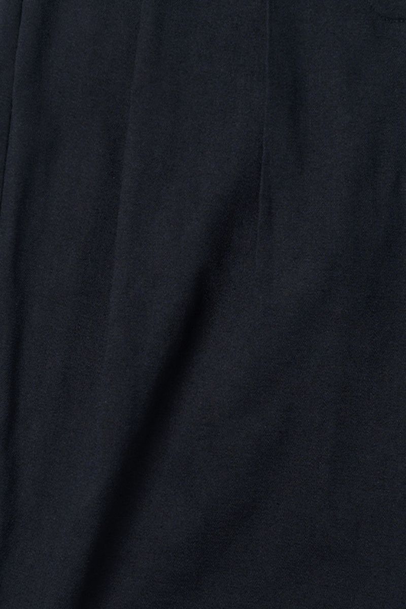 Linen belted pants_navy