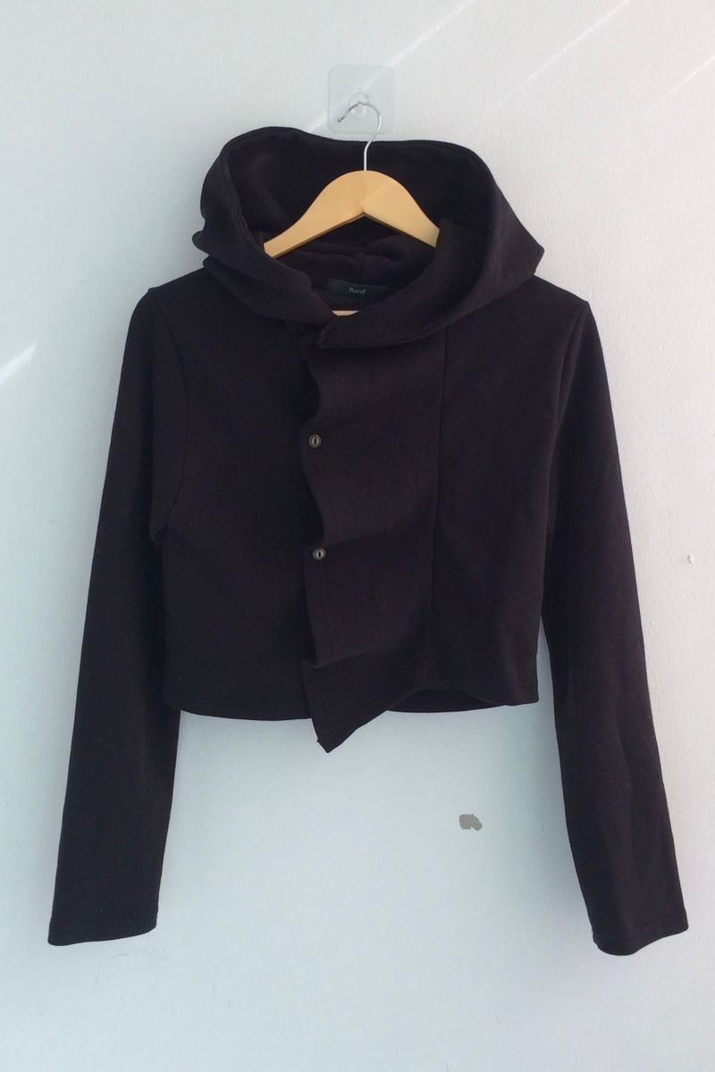 Rough Cutout Hoodie Jacket