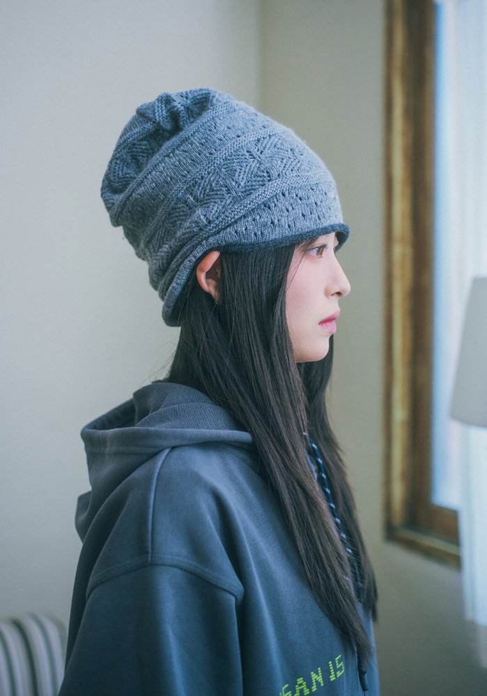 Heisan(ハイサン)の「Dusty Knit Beanie Charcoal(Hats)」