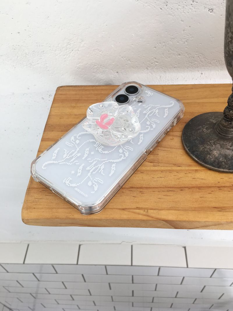 Flower Mosaic Jelly Hard Case