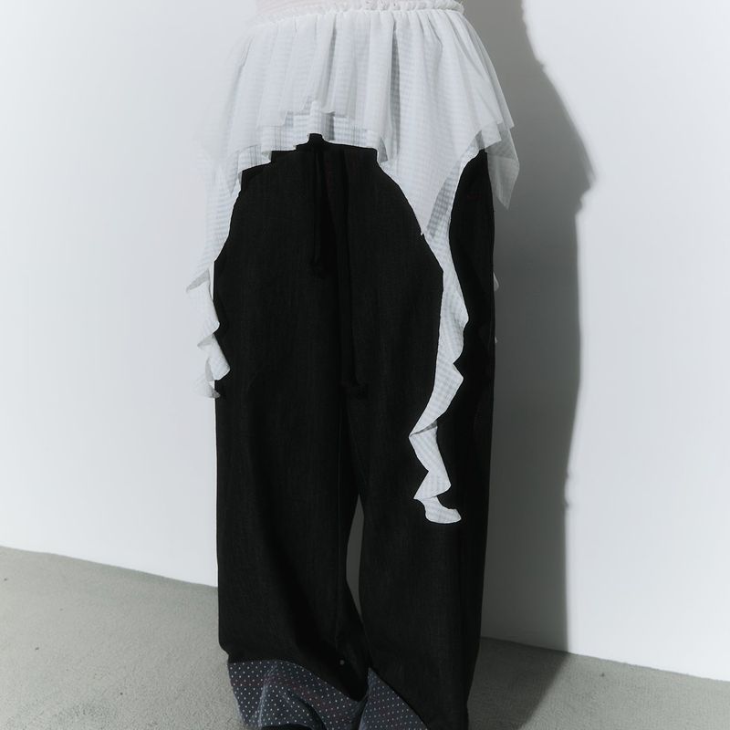 (2nd reorder) frill layered sleeveless - ivory