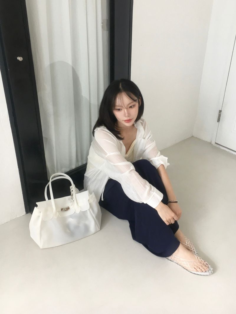 Mesh jelly cushion flat shoes (5c)