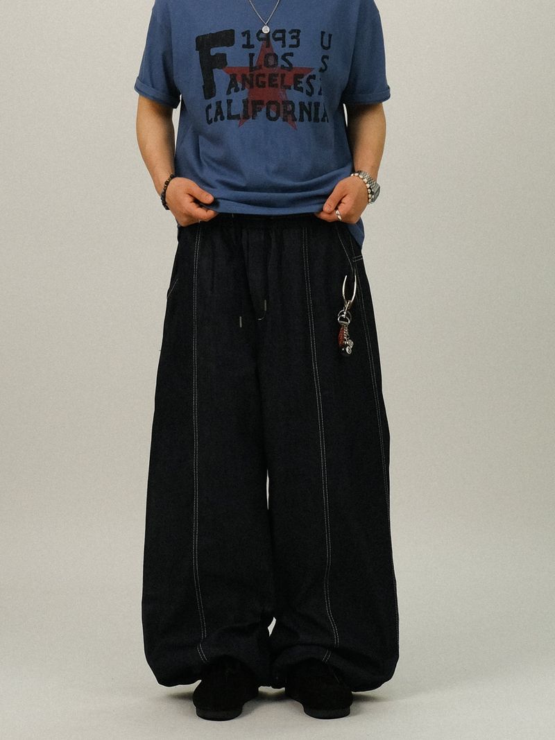 GN STAR Printing Back Bijo Denim Pants