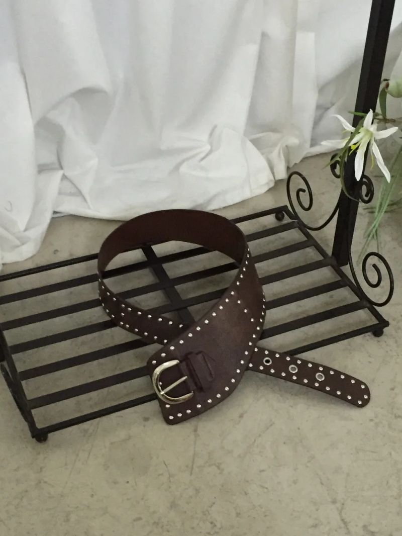 onthenextpage（オンザネクストページ）の「Deep Brown Western Stud Belt（Fashion Accessories）」
