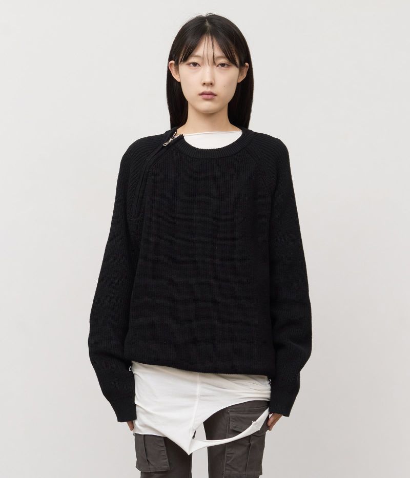 HIFIFNK(ハイファイファンク)の「Wig Zipper Round Knit(Tops)」