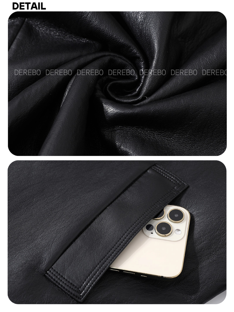 Signature Leather Warm Long Coat
