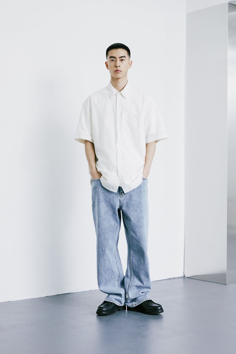 NYLON LAUNDRY SHIRT WHITE