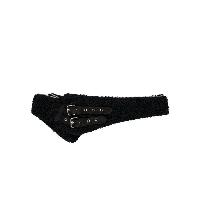 Detachable Fur Shearling Jacket / Black