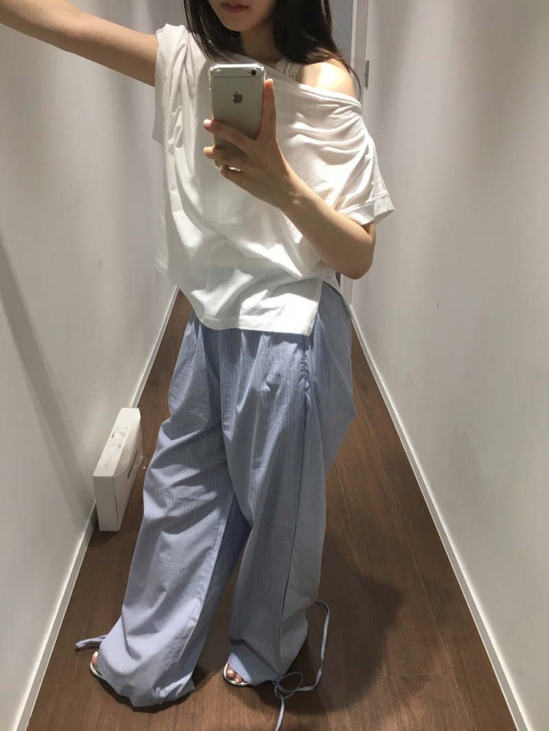 Fog off-shoulder t-shirt (4color)