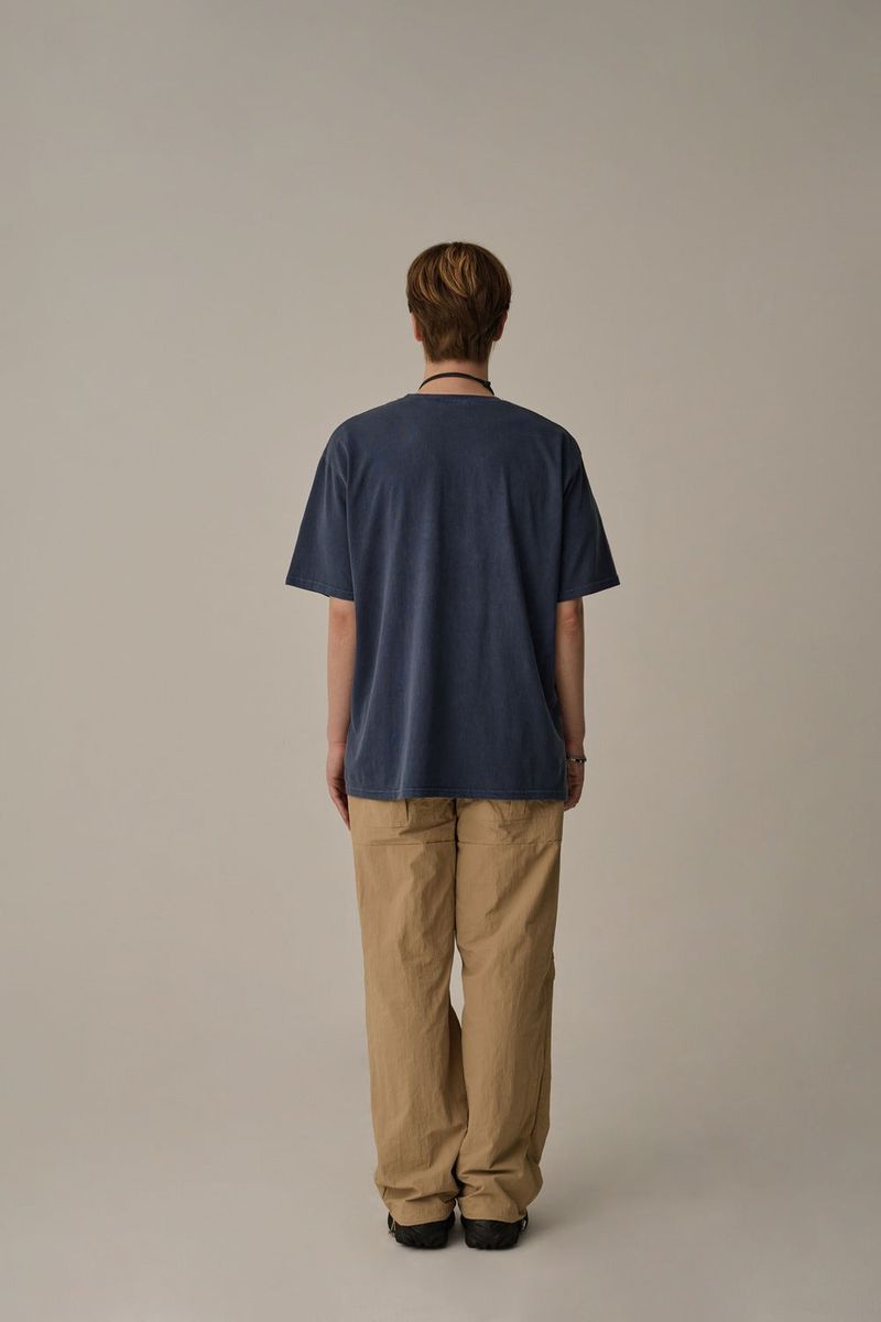 FRONT POCKET NYLON CARGO PANTS(BEIGE)