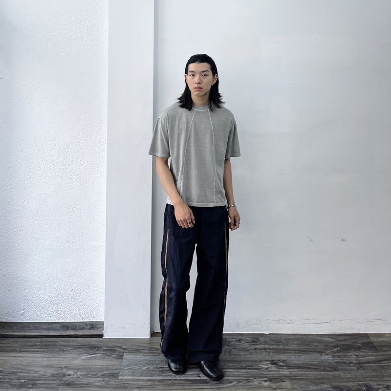 Cool Haze Curved Seam Tee