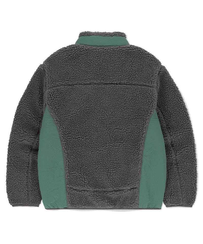CURVED SHERPA FLEECE JACKET