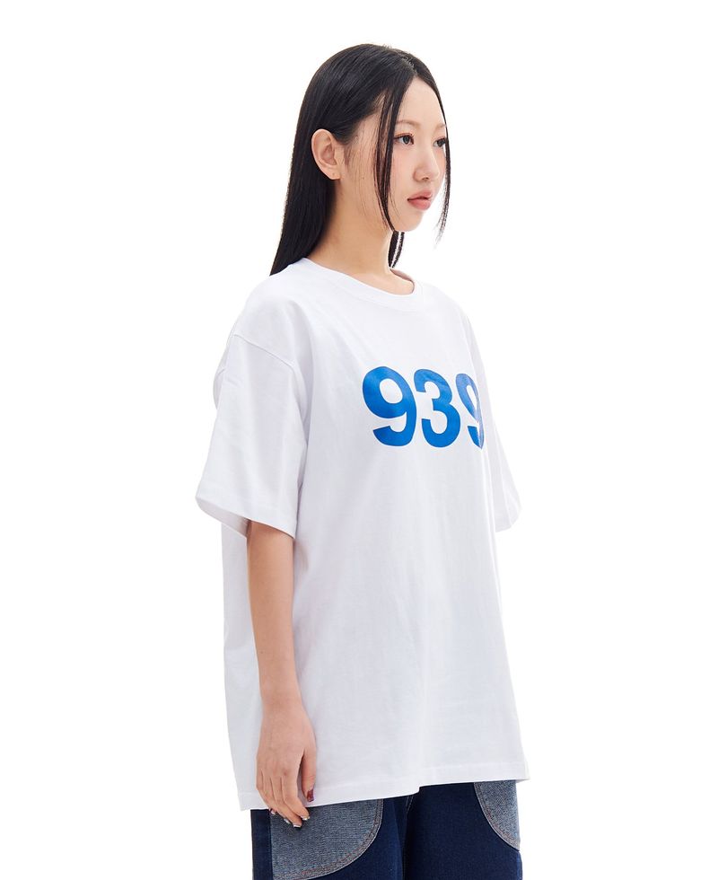 939 LOGO T-SHIRTS (WHITE/BLUE)