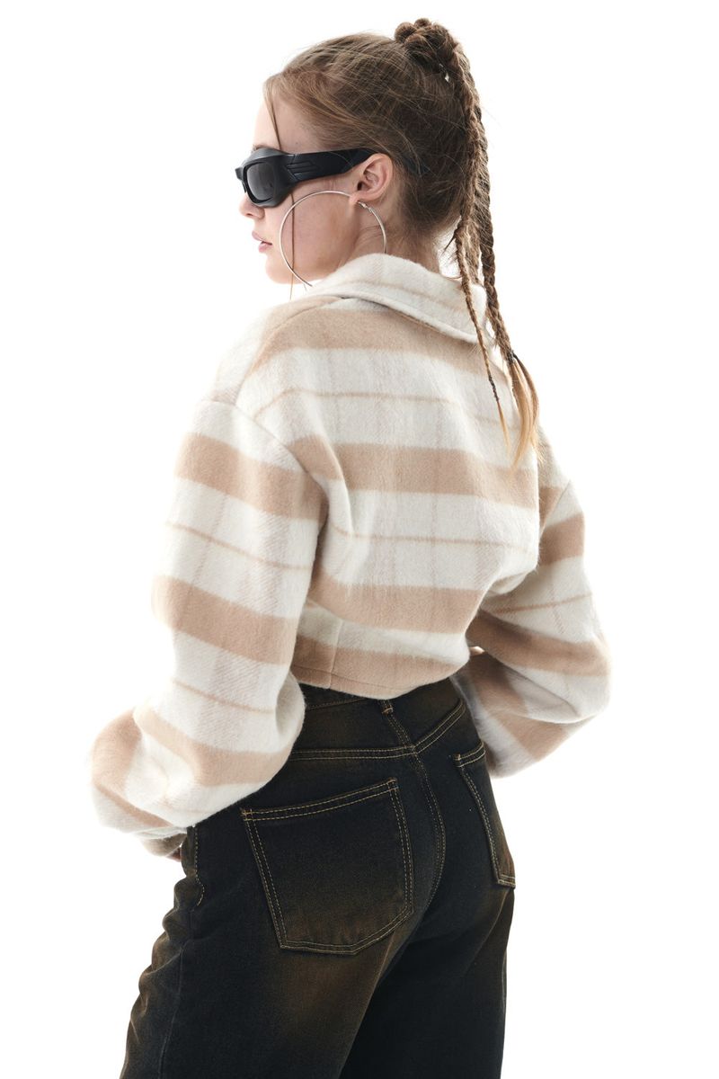 MOHAIR CHECK SHIRT