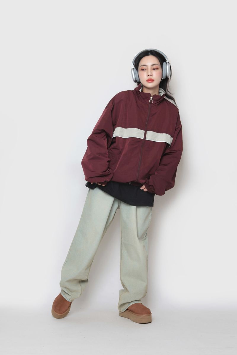 Mid Colour Piping Zip-Up