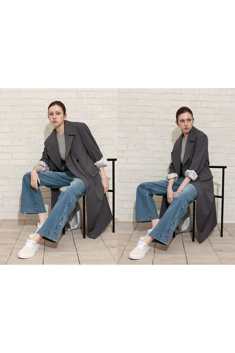 MAXIMAL DOUBLE COAT_GRAY