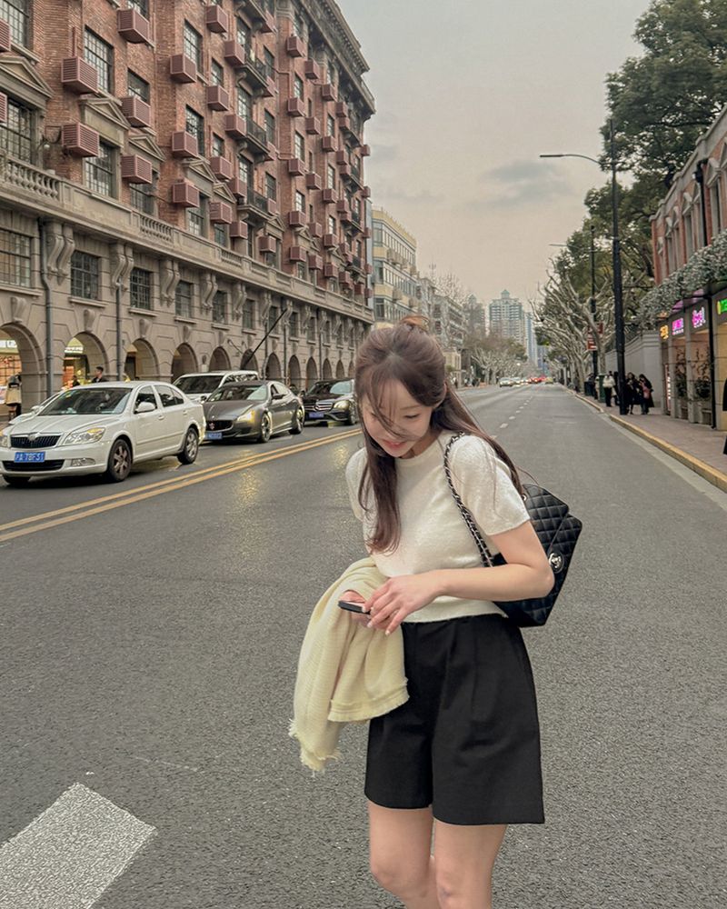 MAYBINS(メイビンス)の「tromine short-sleeved knit(Tops)」