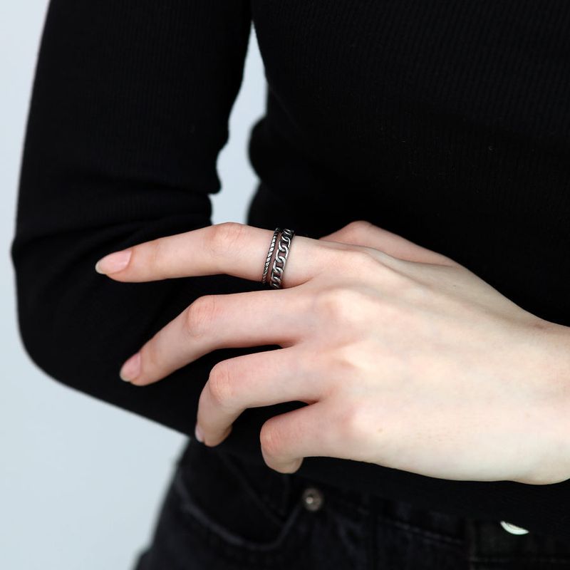 Rope Hollow Chain Ring