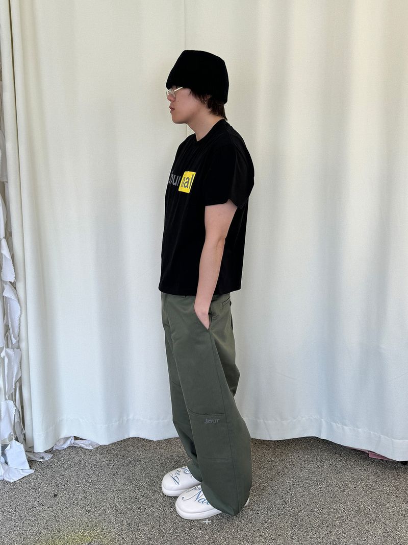 JOURNAL DOUBLE KNEE PANTS - OLIVE