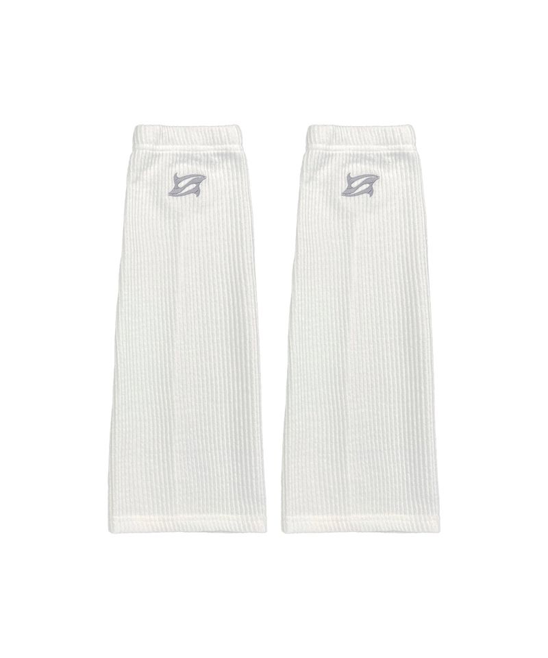 SIGNATURE LOGO LEG WARMERS WHITE