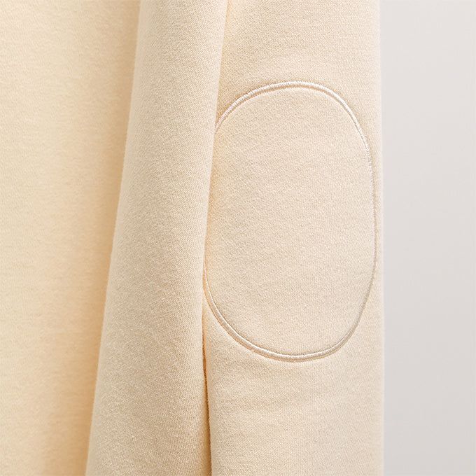 GARDEN EMB THUMBHOLE SWEATSHIRTS-ECRU