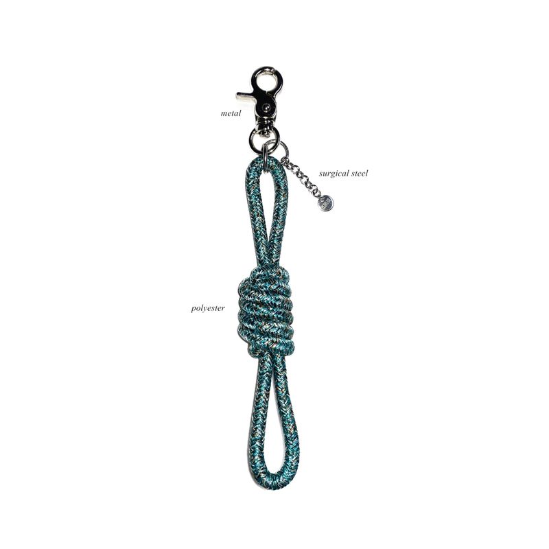 rope keyring (green)
