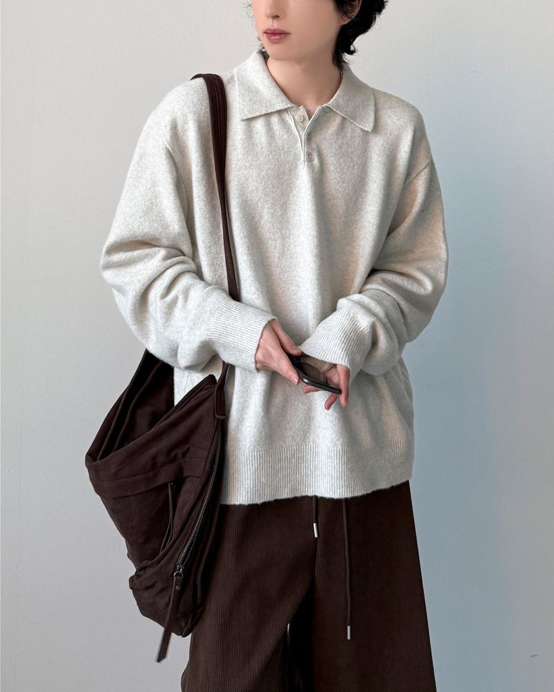 Yuria Wool Collar Knit