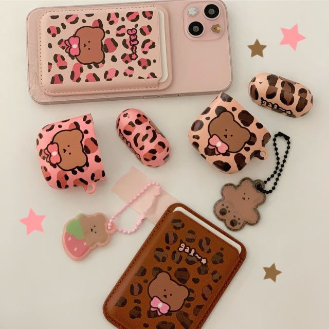 ギャルレオパードエアポッズケース (ピンク, airpods 3)