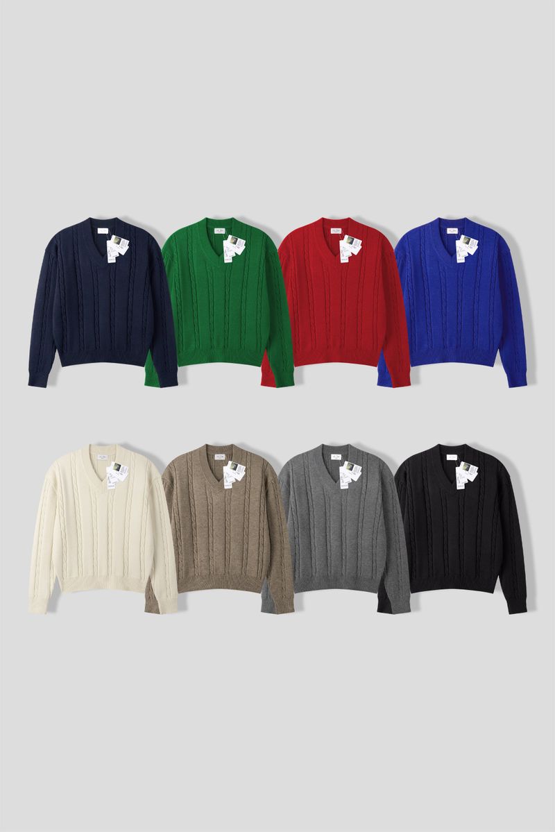 Croffle layered cropped knit