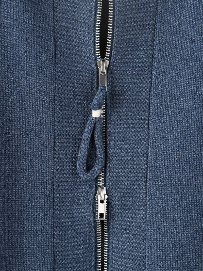 Ring crop knitwear round cardigan