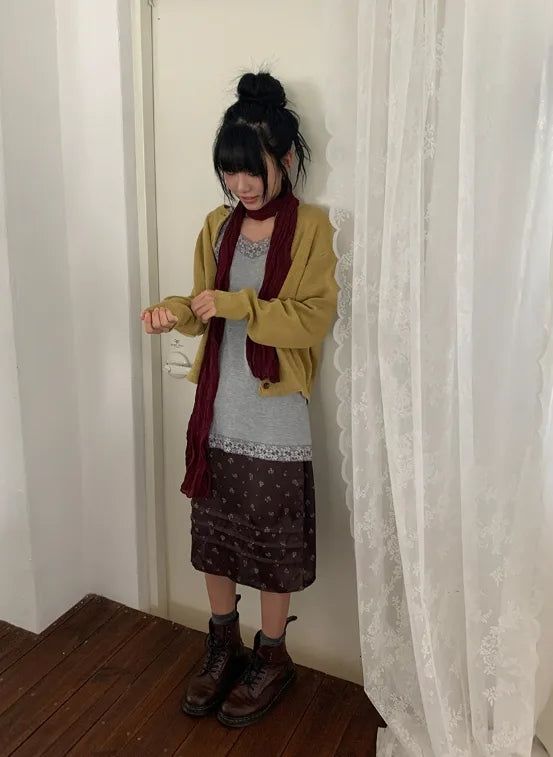 Vino Pleated Long Muffler