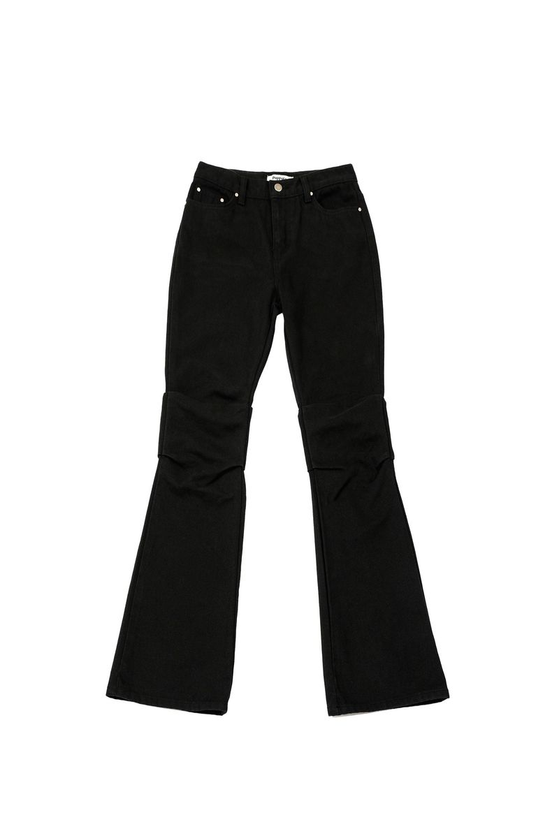 POPPALS（ポップパルズ）の「Pintuck Bootcut Pants [Black]（Pants）」