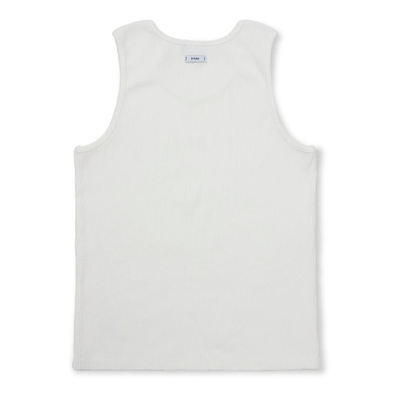 Muscle Fit STGM Logo Sleeveless Black / White