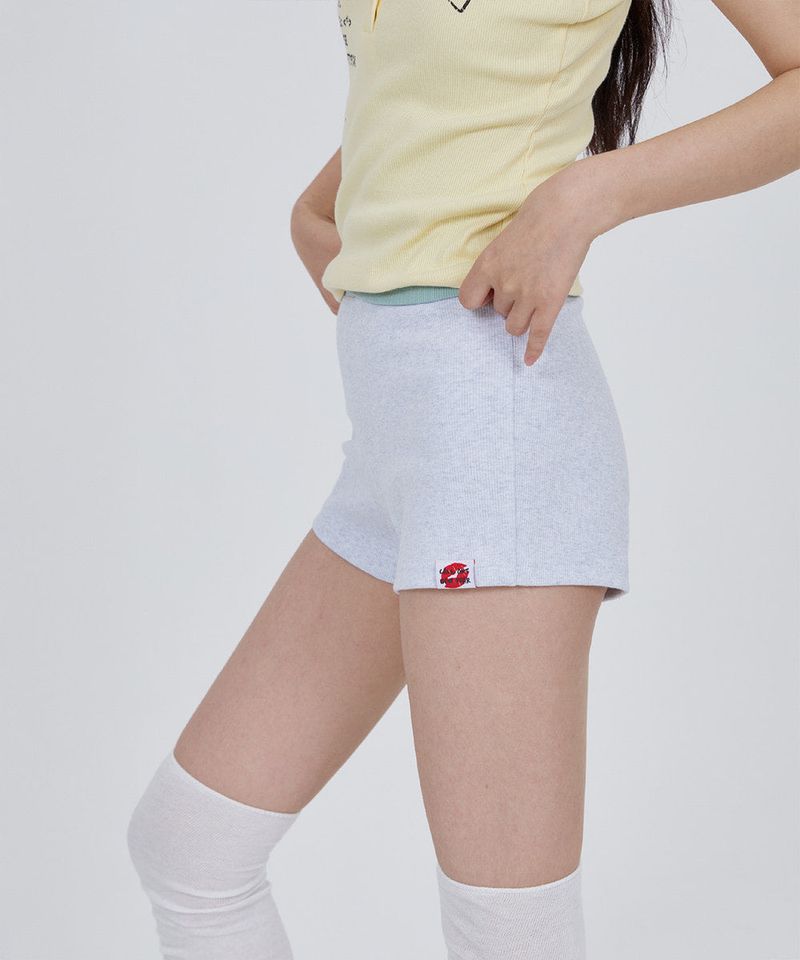 CONY MICRO SHORTS / WHITE MELANGE