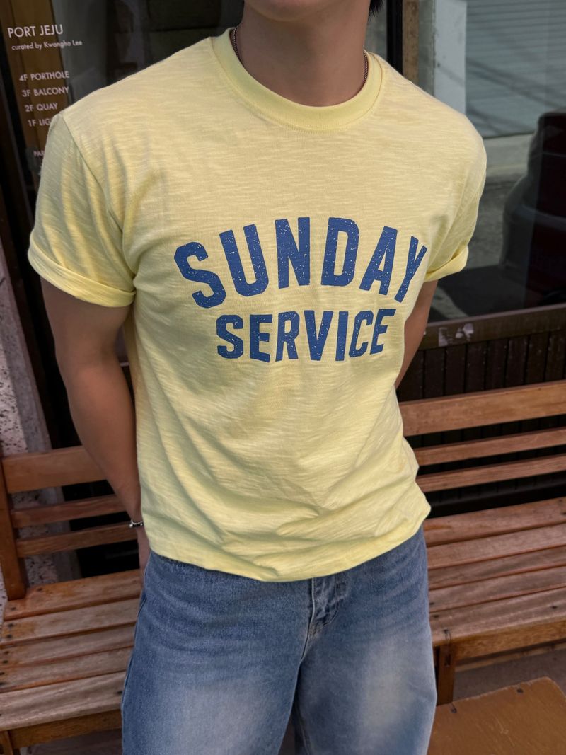 Sunday slub short sleeve t-shirt