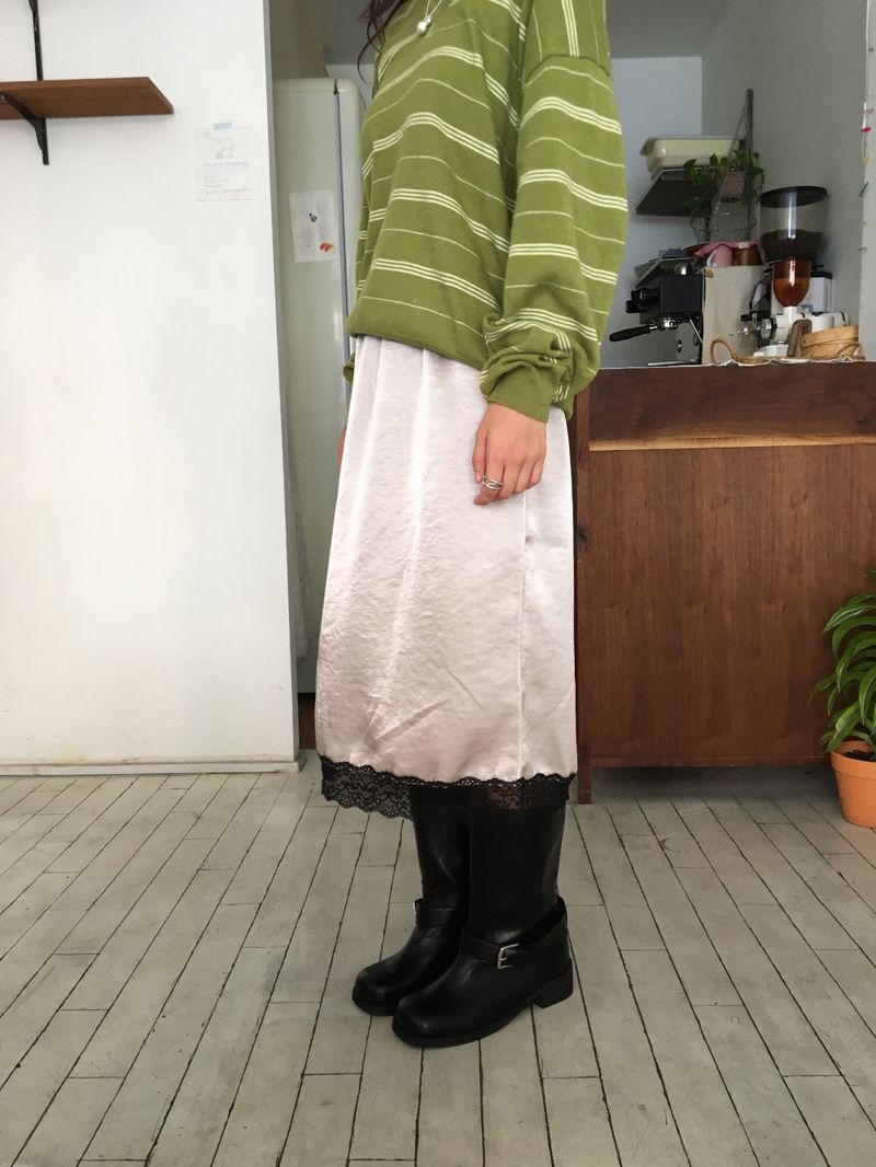 ダーリンシルキーレーススカート (3color)