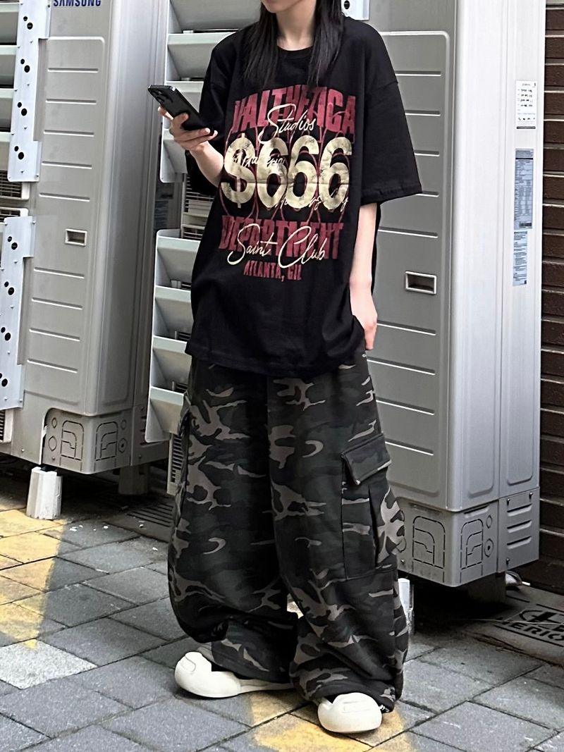 camo cargo sweatpants