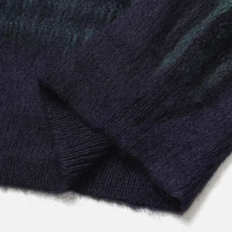 maranda check loosefit knit