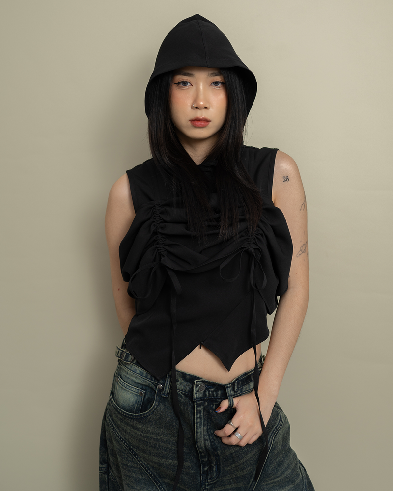 catha（カタ）の「リビエラウーヴィーフードトップ（トップス）」