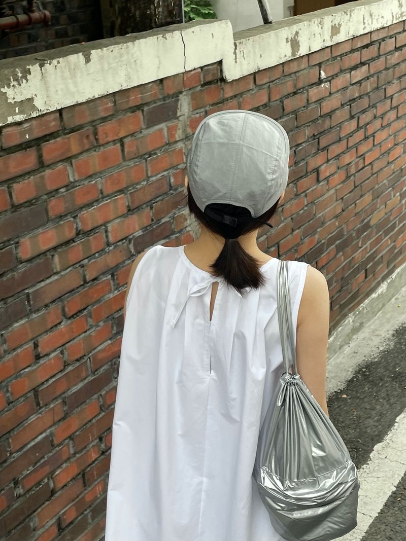 Future silver backpack