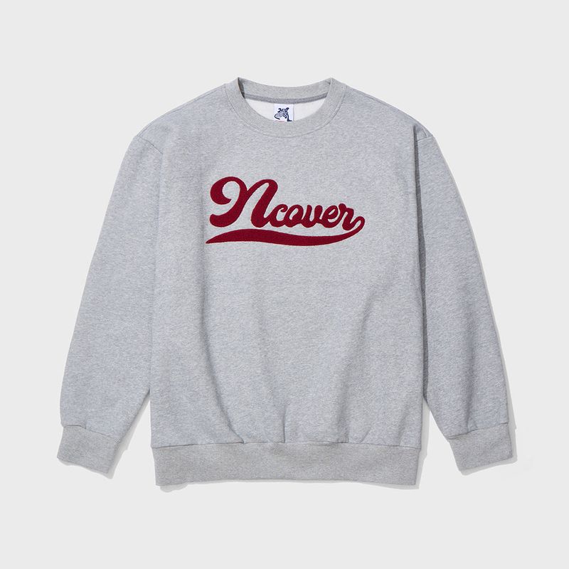 NCOVER(エンカバー)の「SCRIPT LOGO SWEAT SHIRTS - GRAY(Tops)」