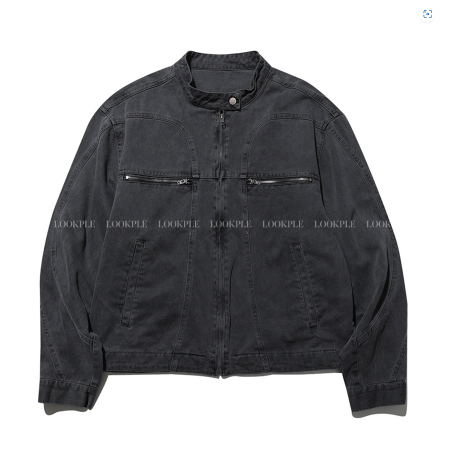 Filed Named Pigment Biker Jacket