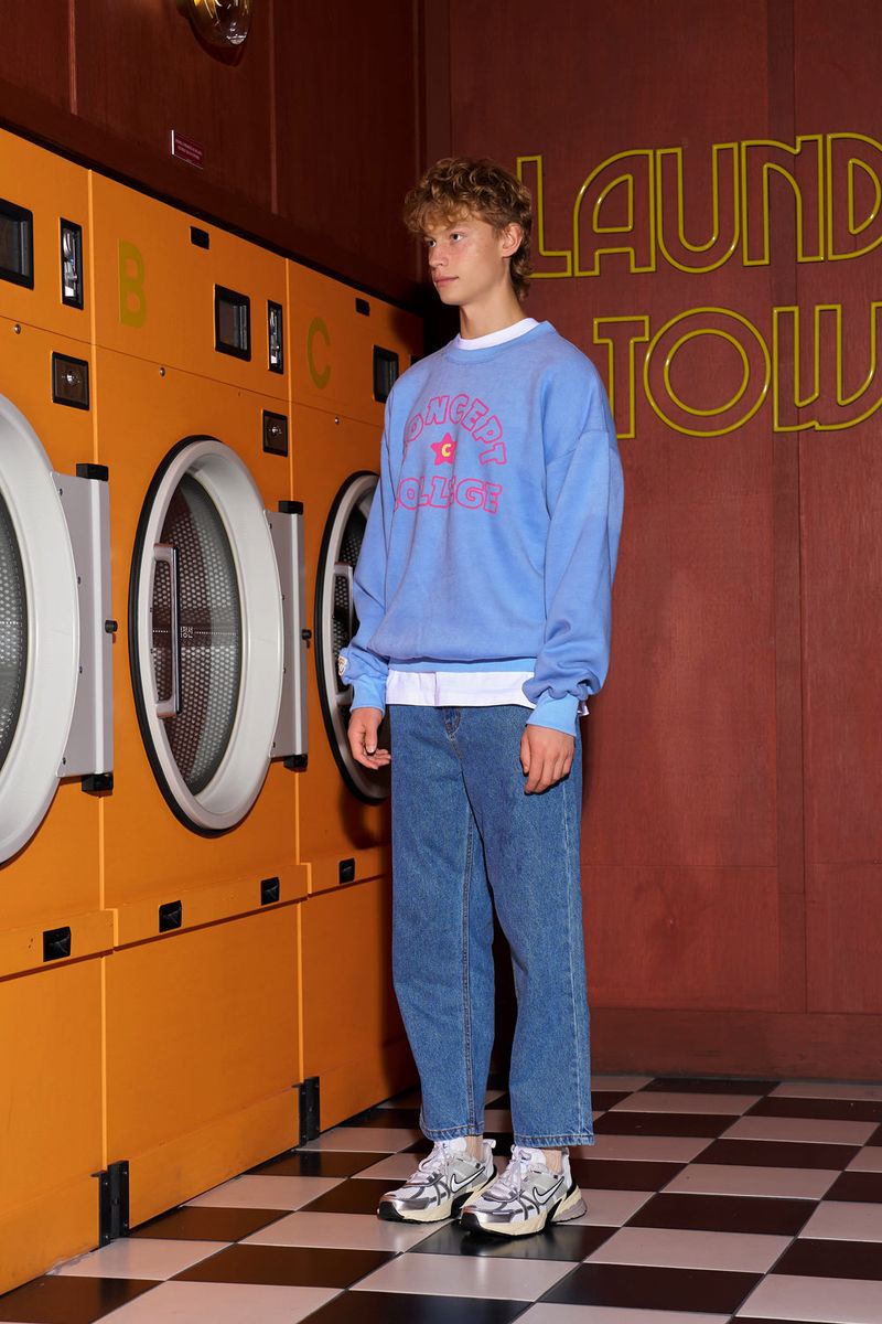 Handlogo sweatshirt / Blue [Unisex]