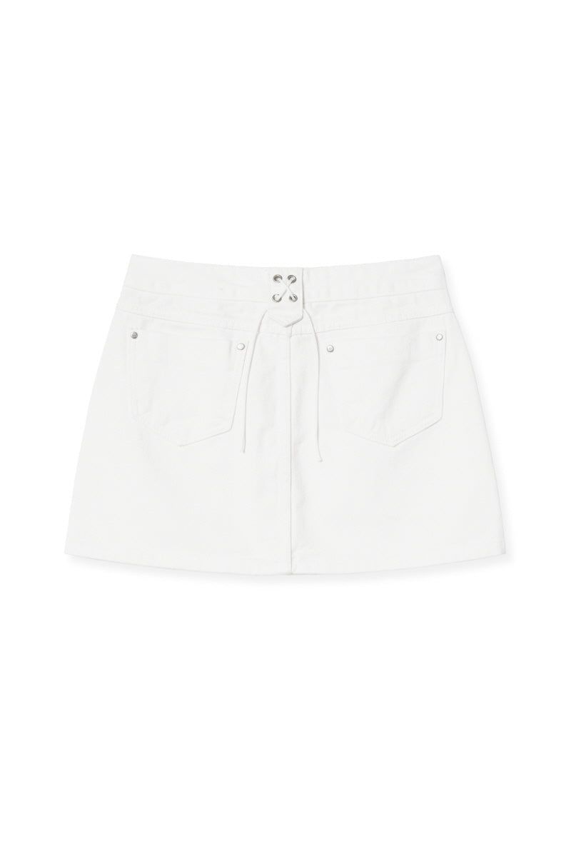 belt skirt (white)