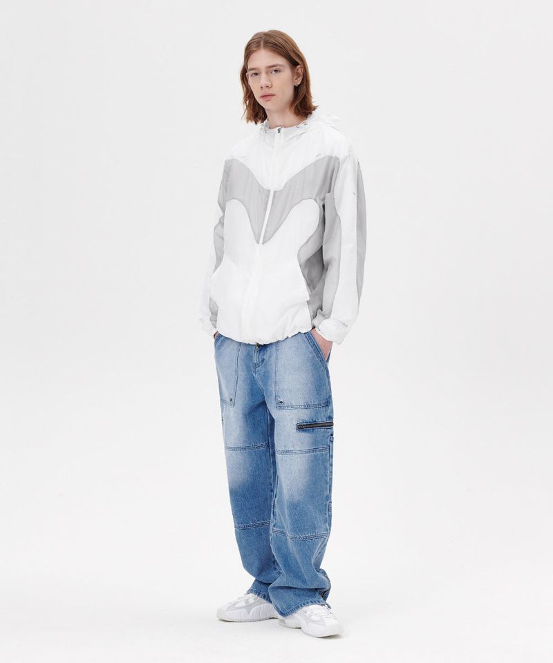 WAVE M LOGO HOODED WINDBREAKER