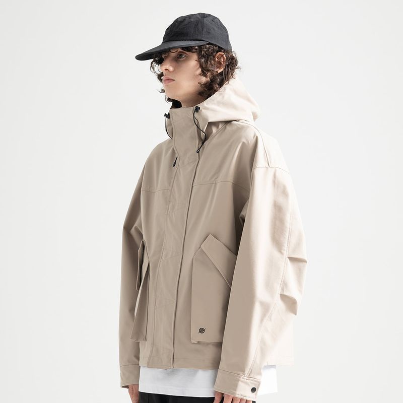 KALAPATTHAR（カラパタール）の「3 Layer Hard Shell Short-Jacket - BEIGE（Jackets/Outerwear）」