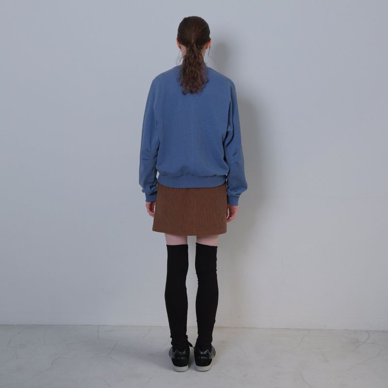 Blue Butterfly Pigment Jersey Zip-up