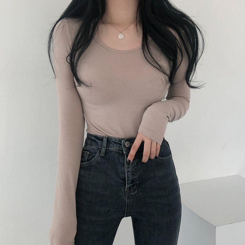 フリースドスクープネックトップ