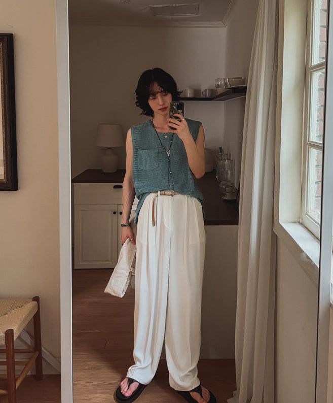 Trui Cooling Semi-Banding Long Slacks